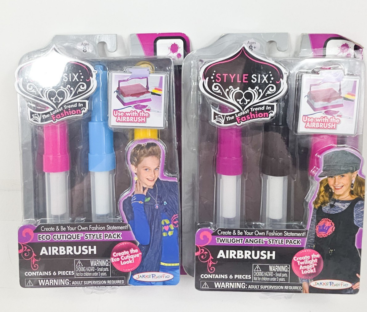 Lot of Two Style Six Twilight Angel and Eco Cutique Style Packs NEW OLD STOCK