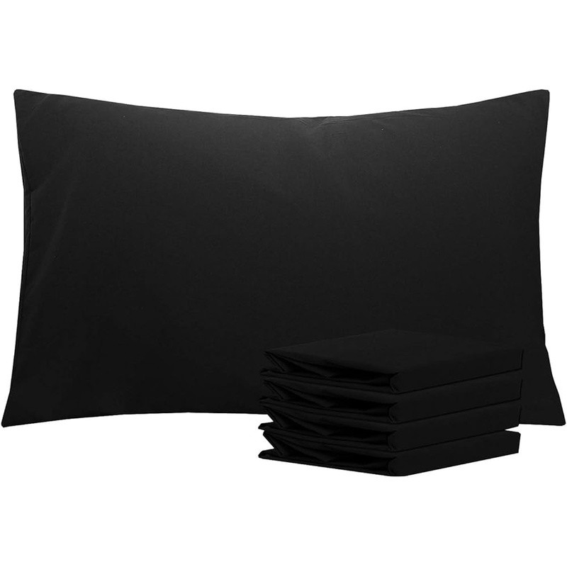 Queen Size Microfiber Pillowcases Soft Breathable Envelope Closure Home Use
