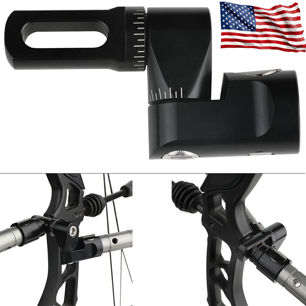 Single Side V-Bar Adjustable Compound Bow Stabilizer Archery Hunting Shooting US