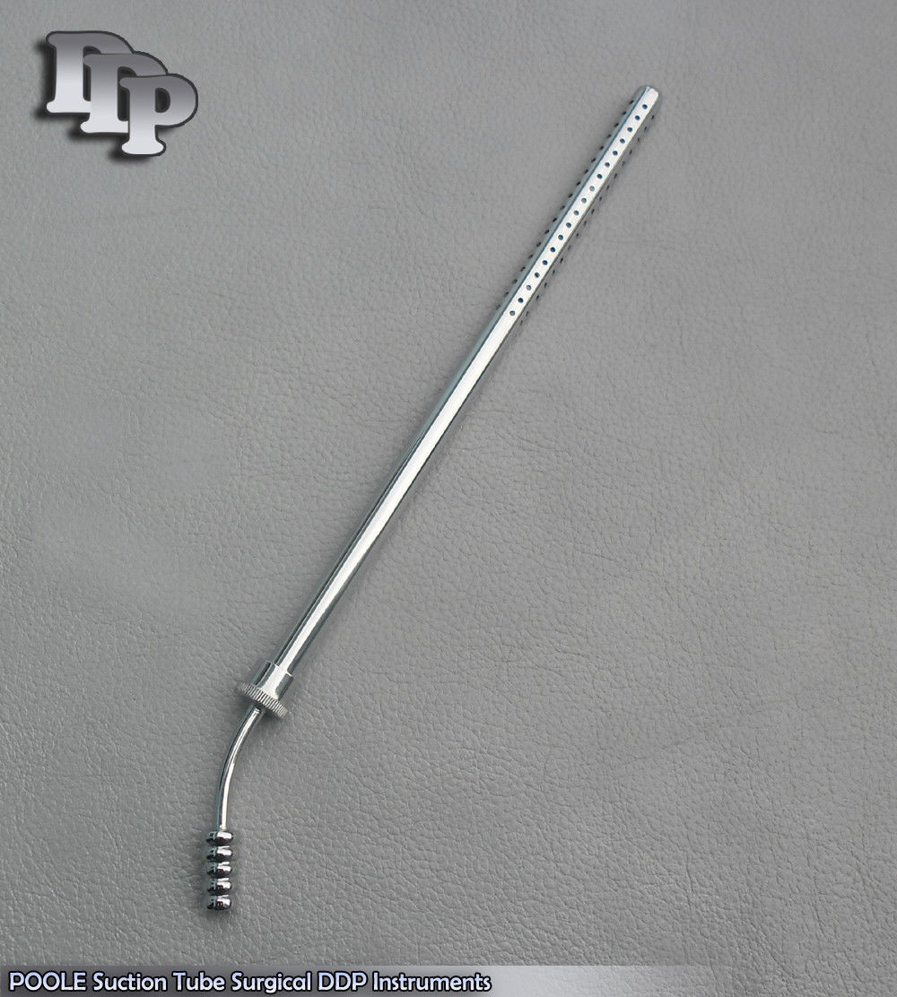 POOLE Suction Tube 23 Fr. Curved Surgical Instruments