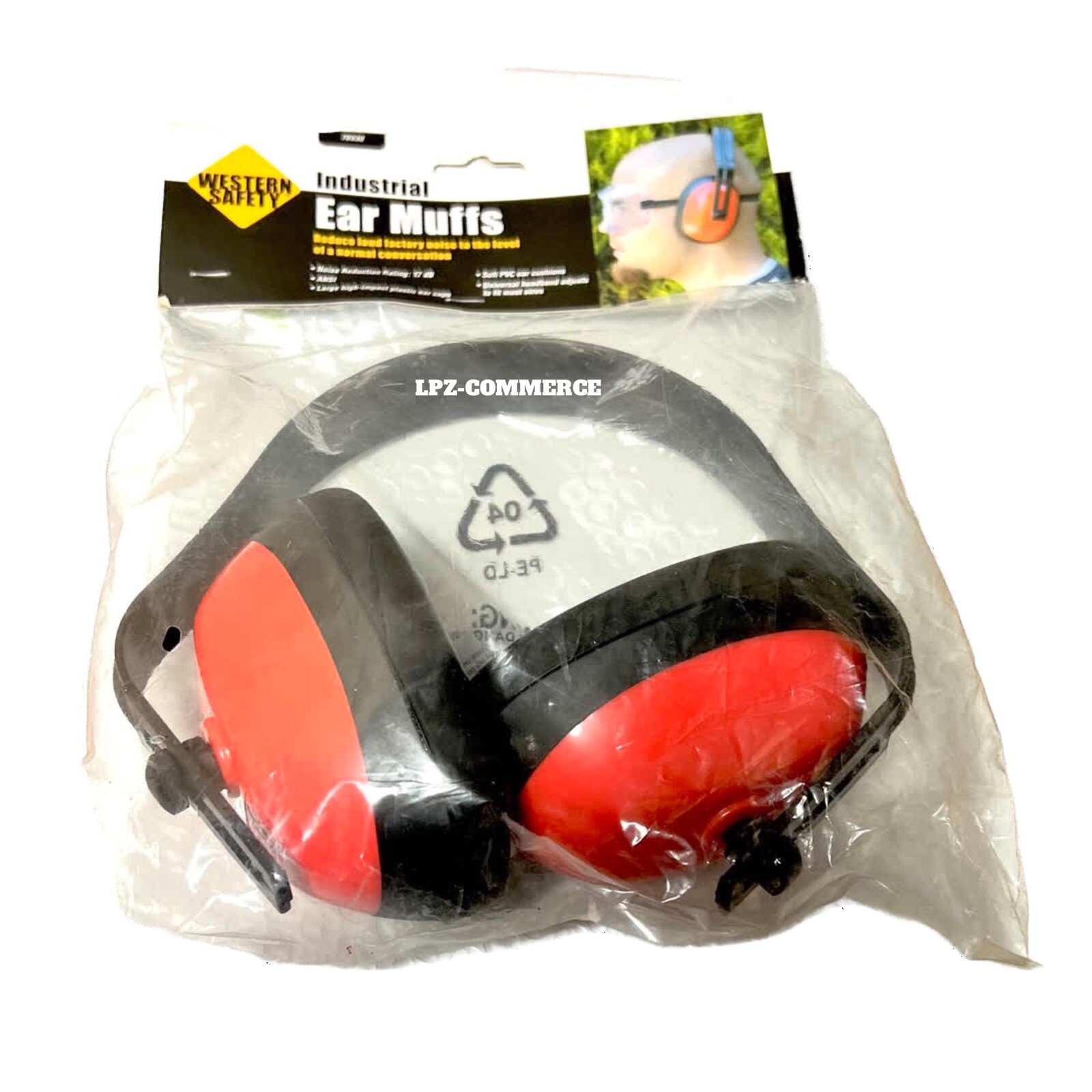 NEW Western Safety Industrial Ear Muffs  Noise Reduction Rating FREE SHIPPING