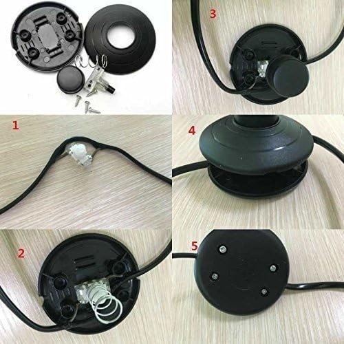 Modern 2-Pack Foot Pedal Push Switch for On-Off Lamp Control - Easy Install