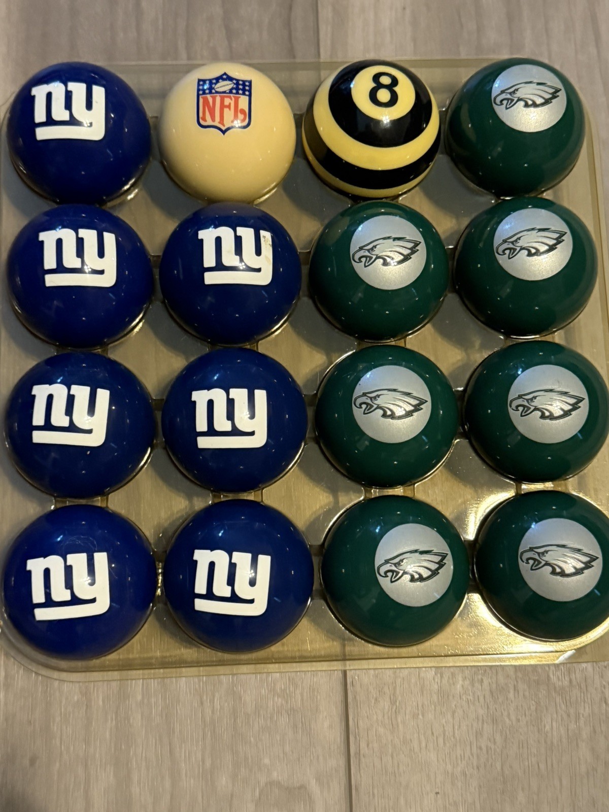 32 NFL Team Logo Pool Balls