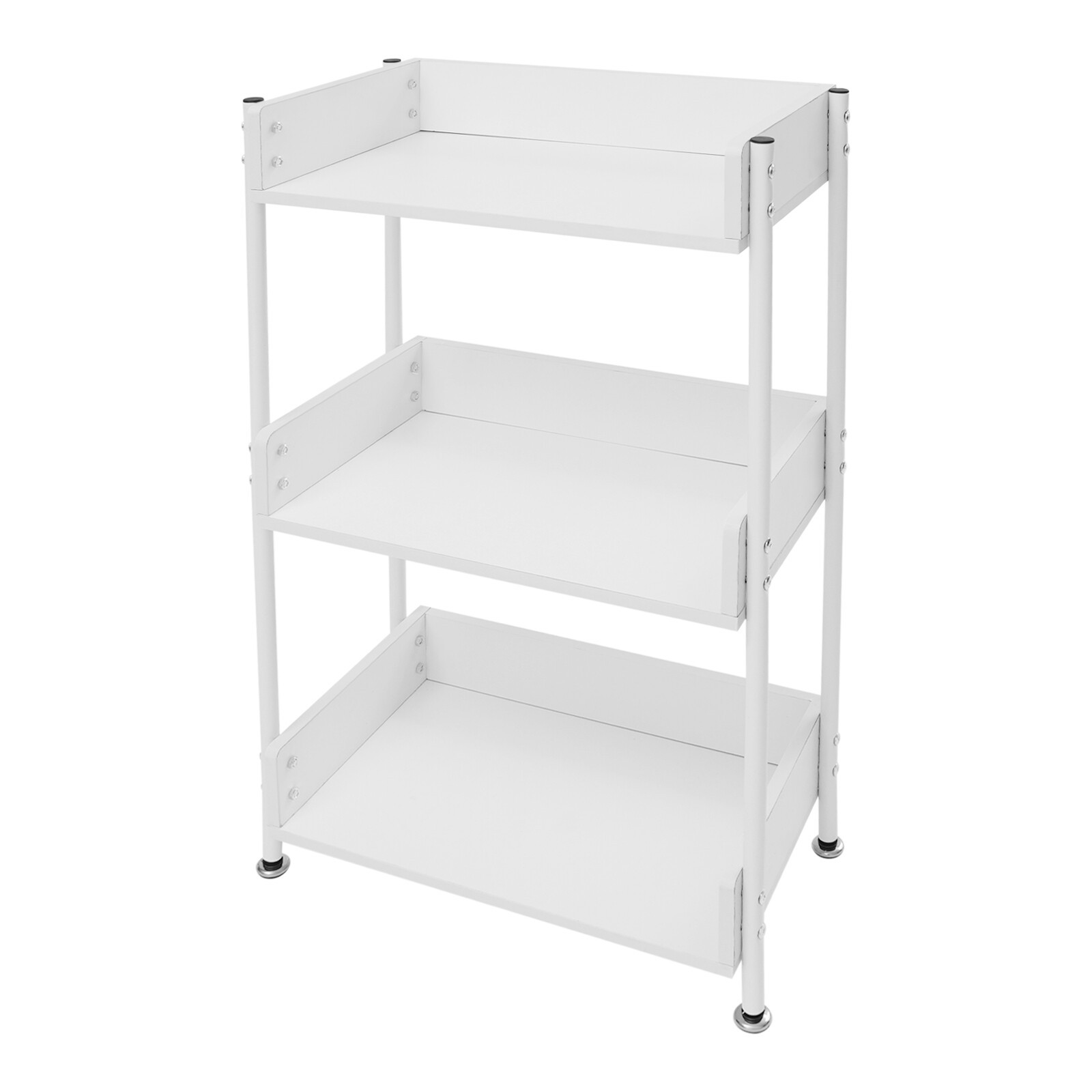 3 Tier Portable Bookshelf Bookcase For Small Space Dorm Open Three Shelf Display