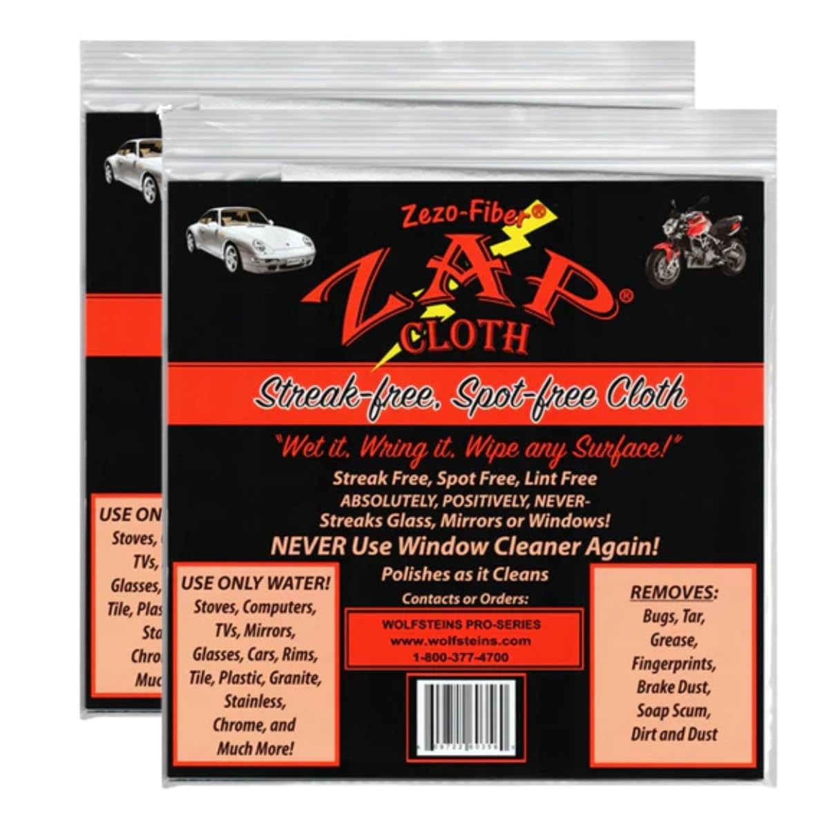 Streak Free Cleaning Cloth 2-Pack