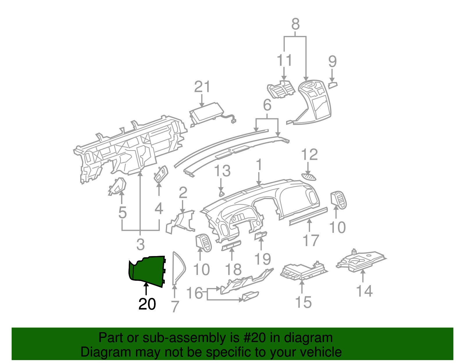 Genuine GM Lower Panel 25787787