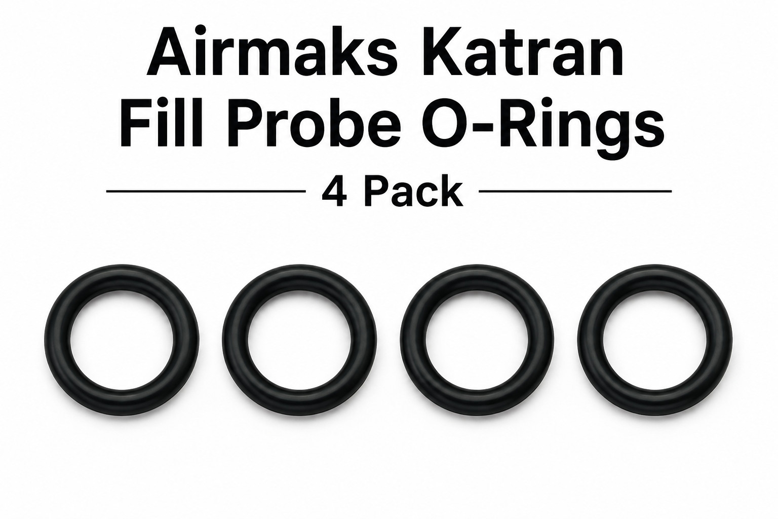 Airmaks Katran Fill Probe O-Rings 4 Pack PCP Airgun PCP Leak Repair Seals