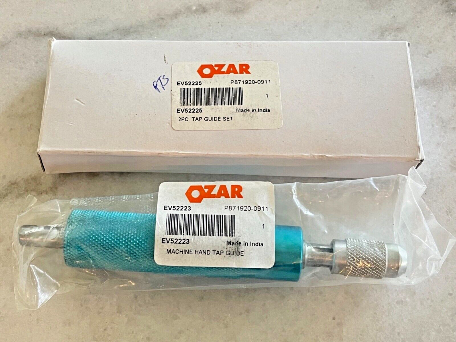 new OZAR EV52225 2PC Tap Guide Set, EV52223 Machine Hand Tap