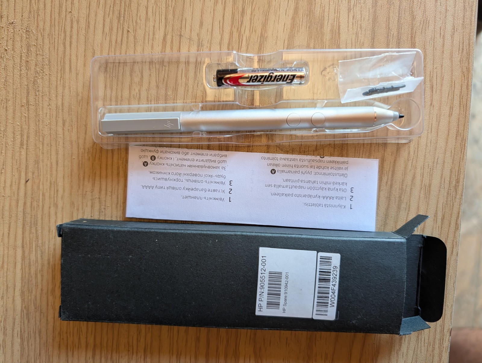 HP Active Pen Stylus 905512-001 910942-001 w/ Tips & Battery – New Open Box