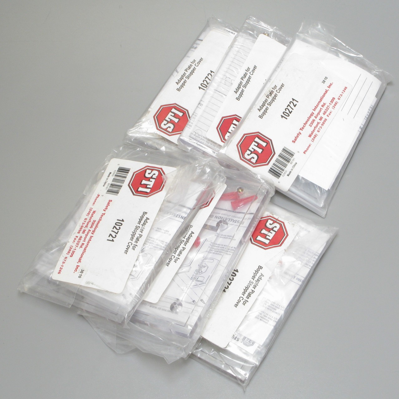 STI 102721 Adapter Plate the Bopper Stopper Cover, 6pcs