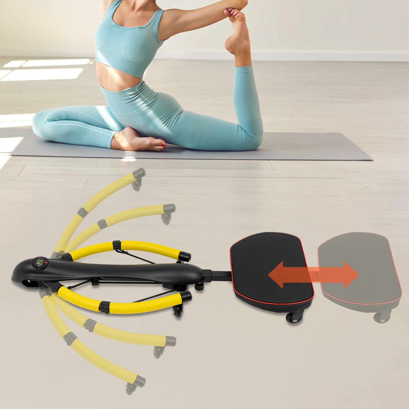 Body Workout Machine Abdominal Exercise Machine Rowing Machine Home Gym USA