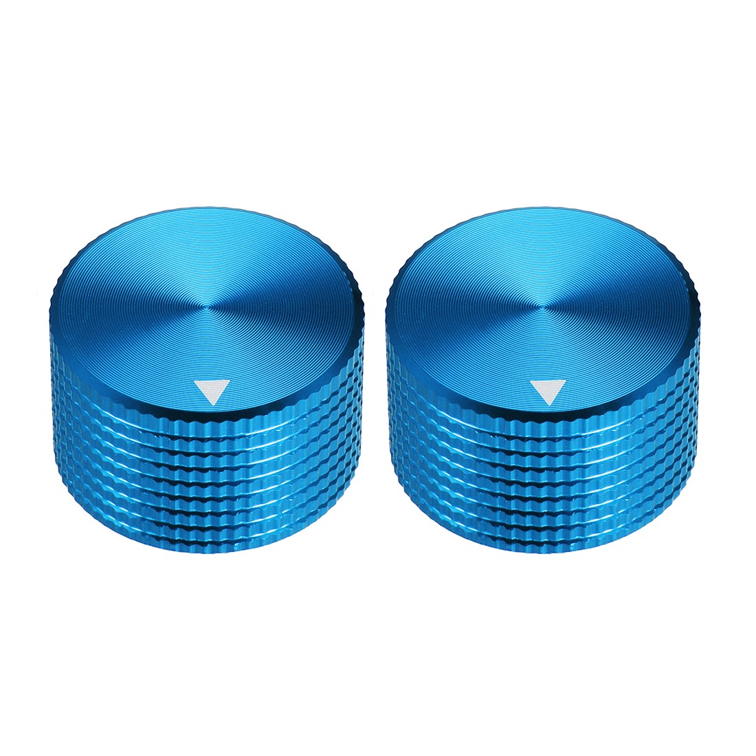Stereo Knob, 25*6*15.5 mm Aluminium Alloy, Volume Control Knobs, Blue 2pcs