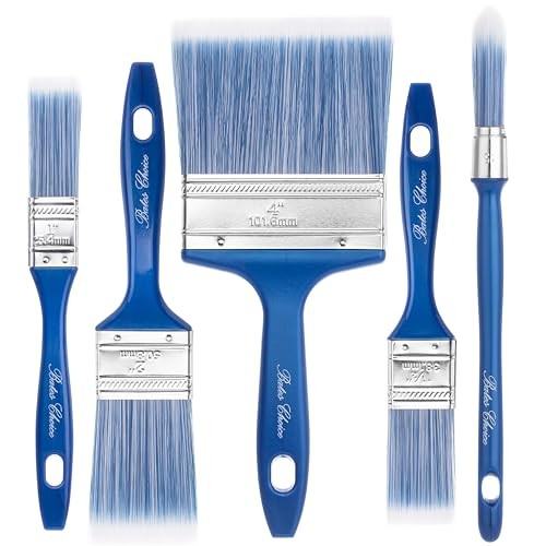 Bates- Paint Brushes for Walls, 5 Pack, Wall Paint