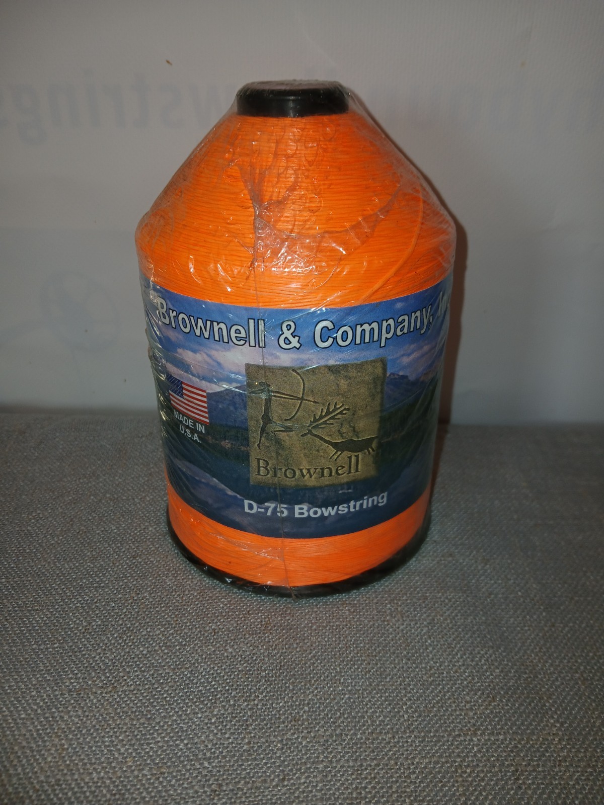 Brownell D75 Bowstring Material Fluorescent Orange  1 POUND SPOOL!