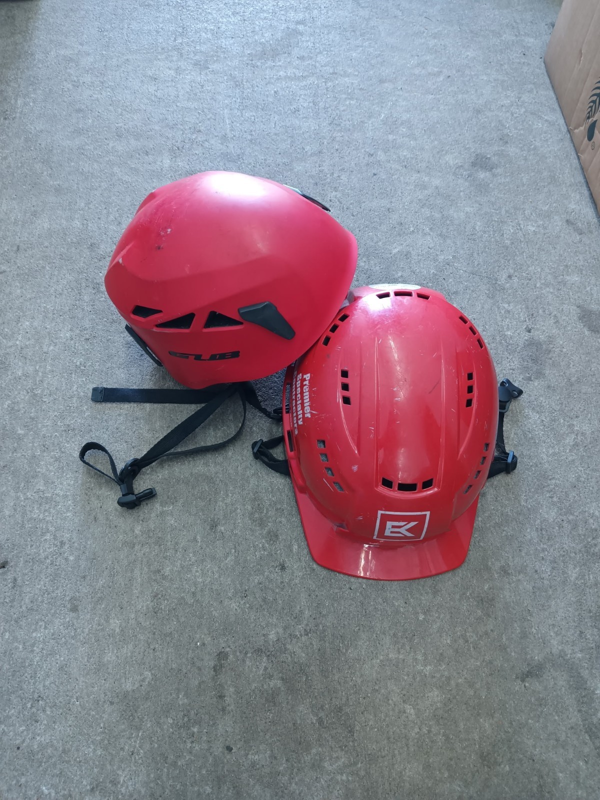 1. Climbing Helmet And 1 Work Hard Hat