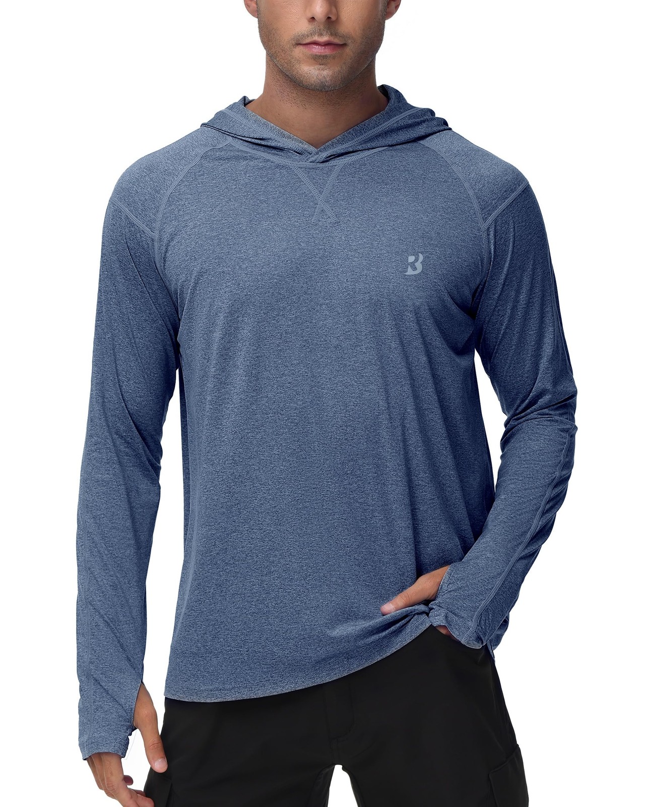 UPF 50+ Fishing Shirts for Men Long Sleeve UV Sun Protection Hoodie Outdoor H...