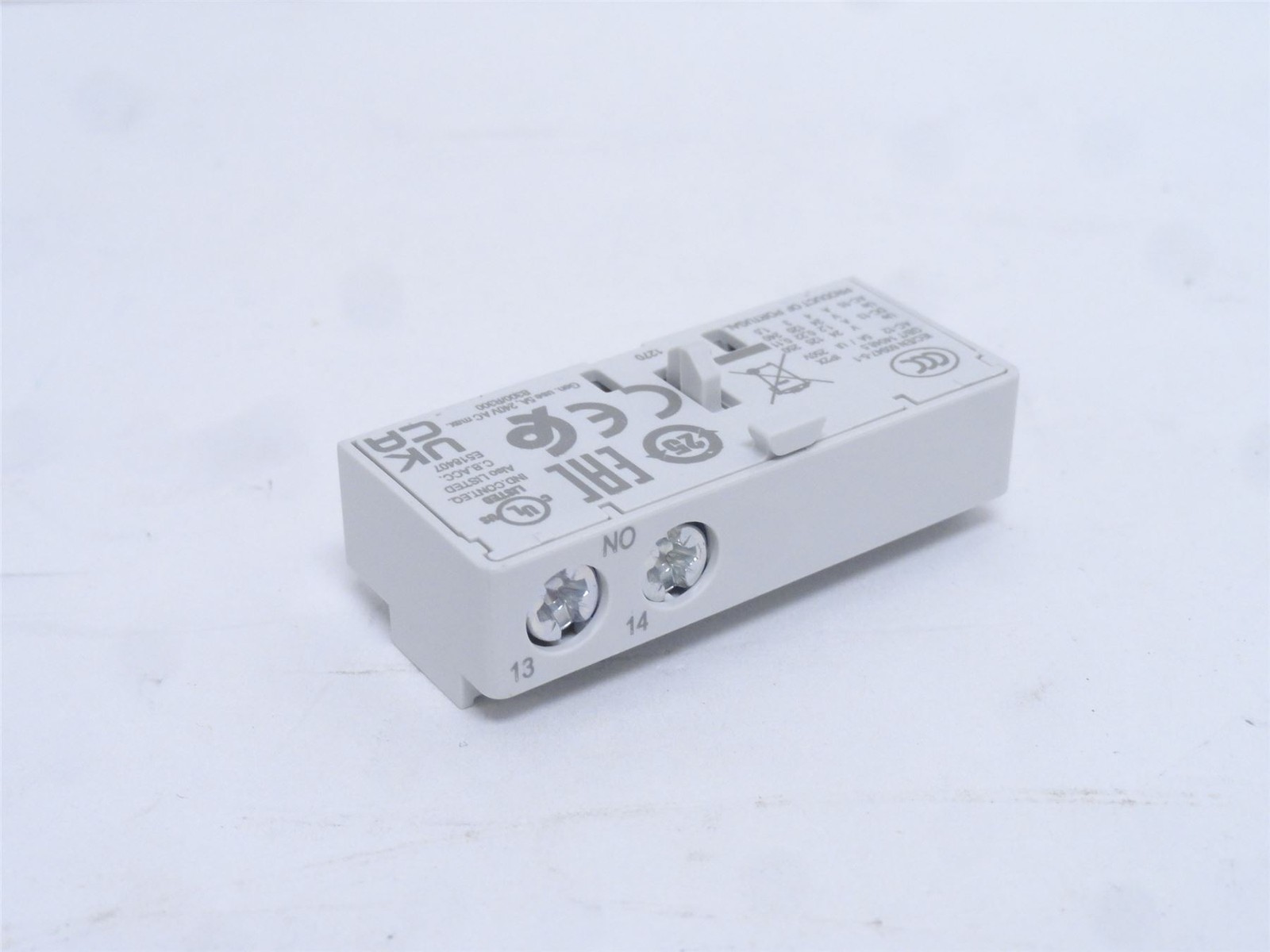 251419 New-No Box; sprecher+schuh KT9-PE1-10 Aux-Contact Block 1-NO; 5A; 250VAC