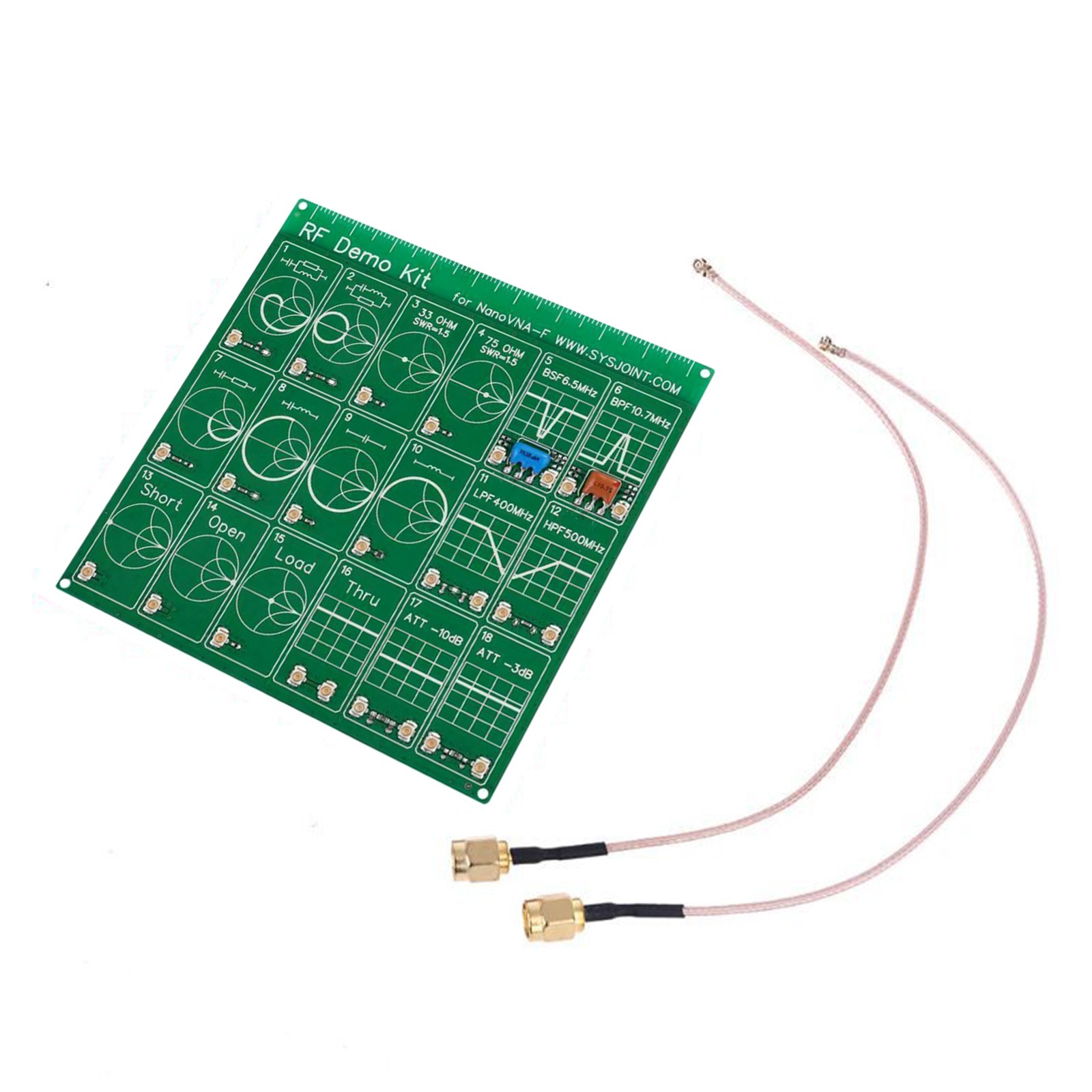 RF Demo Radio Frequency Test PCB Board Filter Attenuator for NanoVNA-F Anaylzer