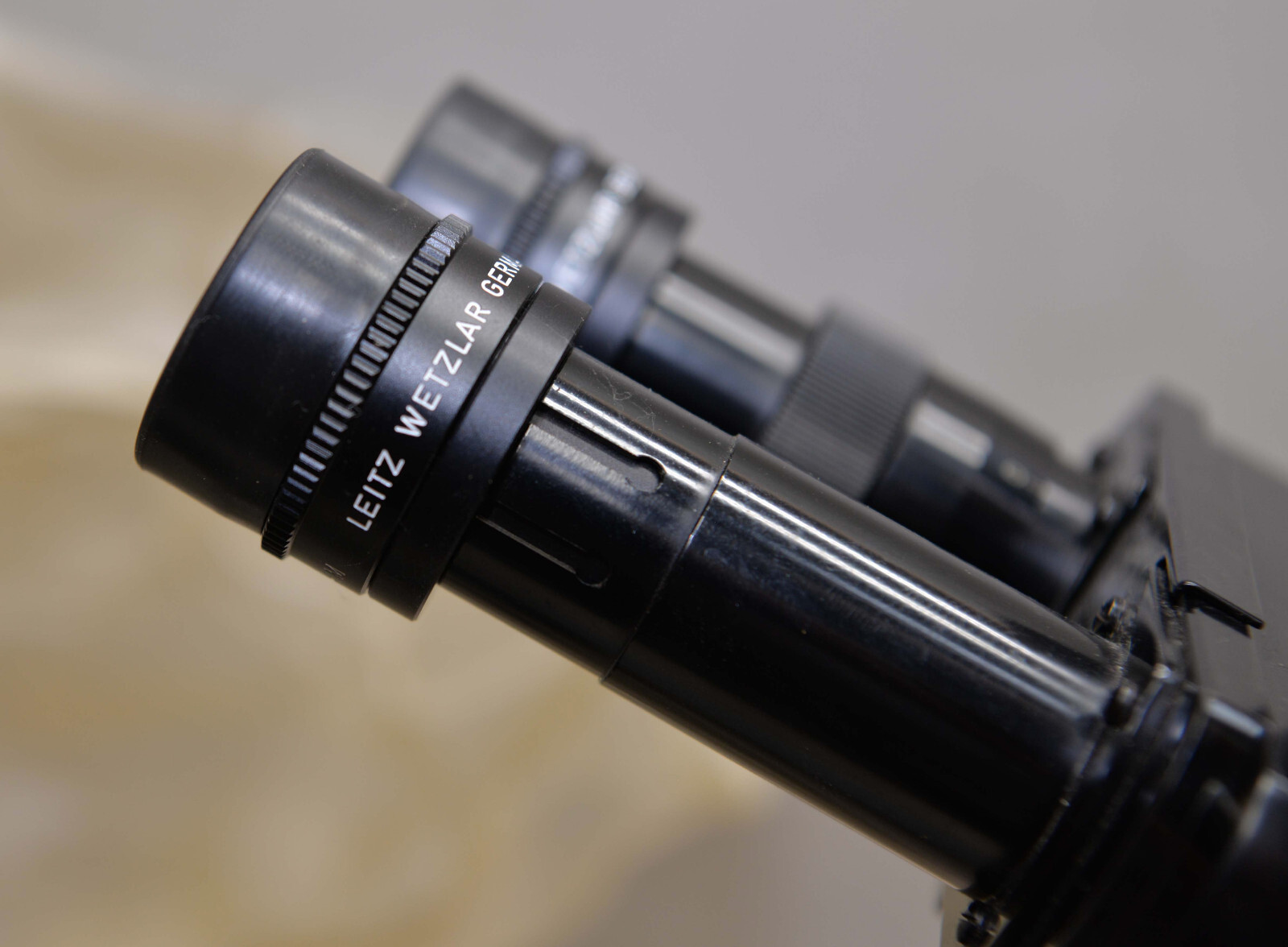 E Leitz Wetzler Binocular compound microscope Germany professional laboratory