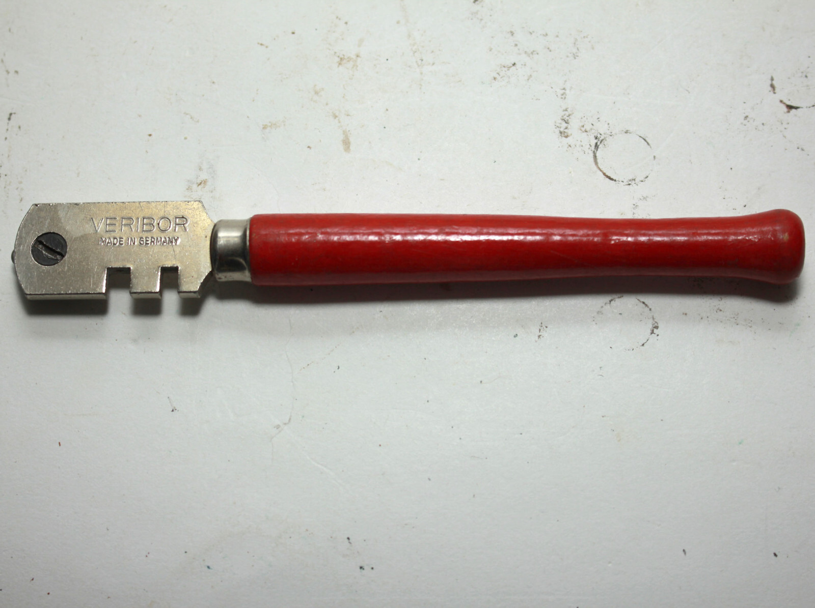 Vintage VERIBOR Glass Cutter with 6 cutting wheels Made in Germany