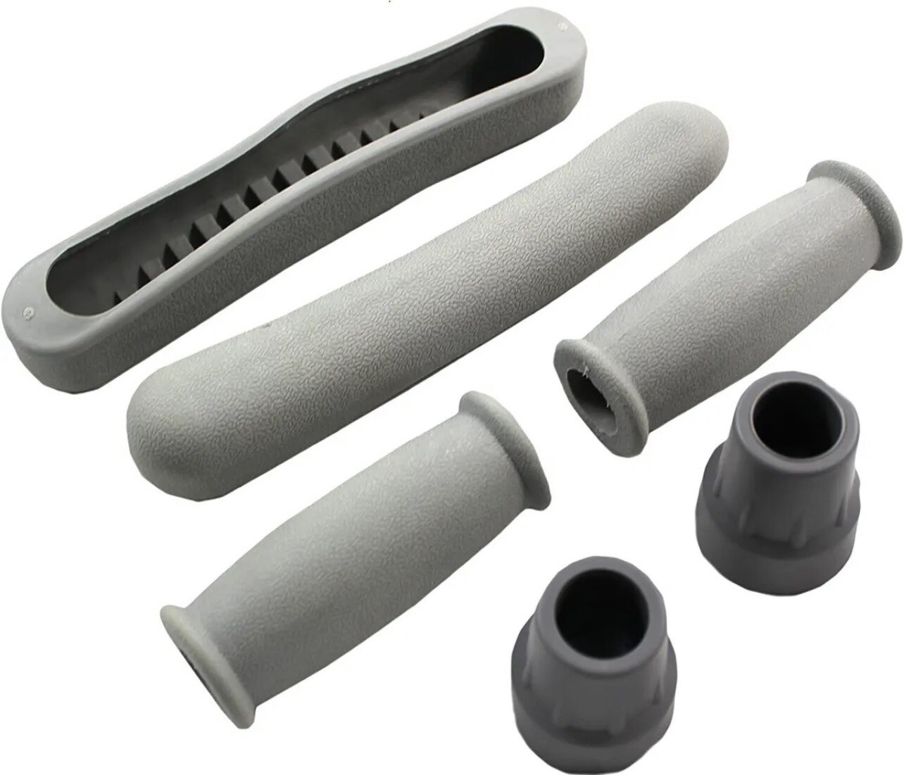 Replacement Crutch Parts, Rubber Pads Underarm Cushion, Hand Grip, and Feet Cap.
