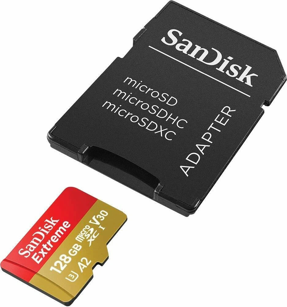 SanDisk Extreme 128GB 160MB/S MicroSDXC U3 | NEW