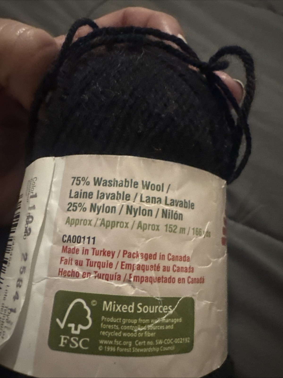 Patons Kroy Socks Yarn-Coal - 243455