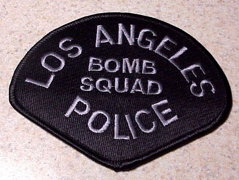 LOS ANGELES  BOMB SQUAD  EOD EXPLOSIVE ORDNANCE DISPOSAL PATCH  FREE SHIPPING!!!