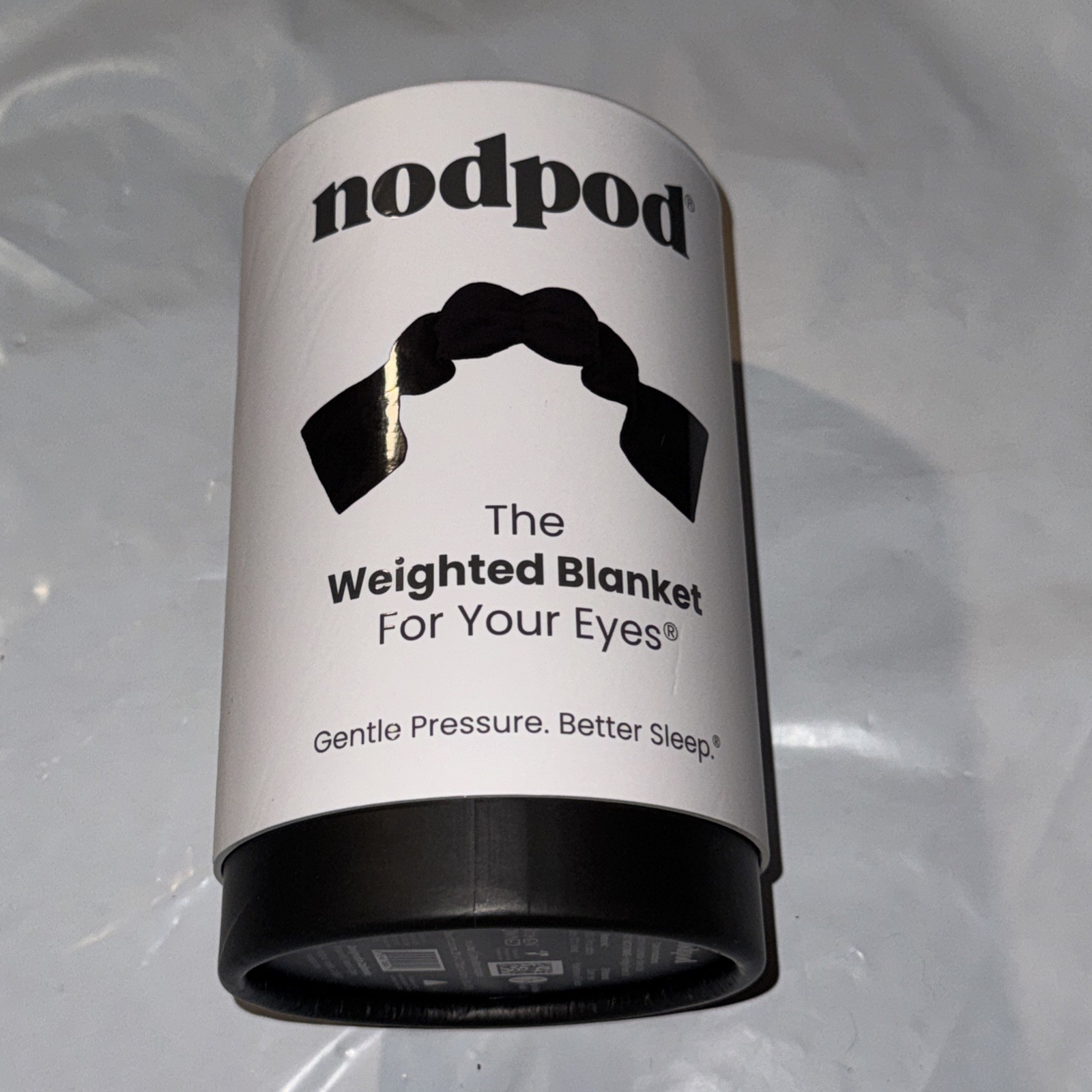 nodpod Gentle Weighted Blanket For Your Eyes Sleep Mask - Black Onyx New Sealed