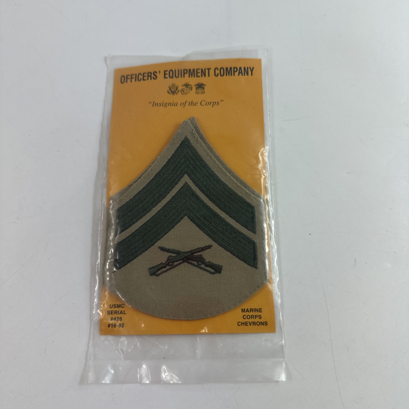 Officers Equipment Company Marine Corps Chevron USMC Serial #426 #16-92