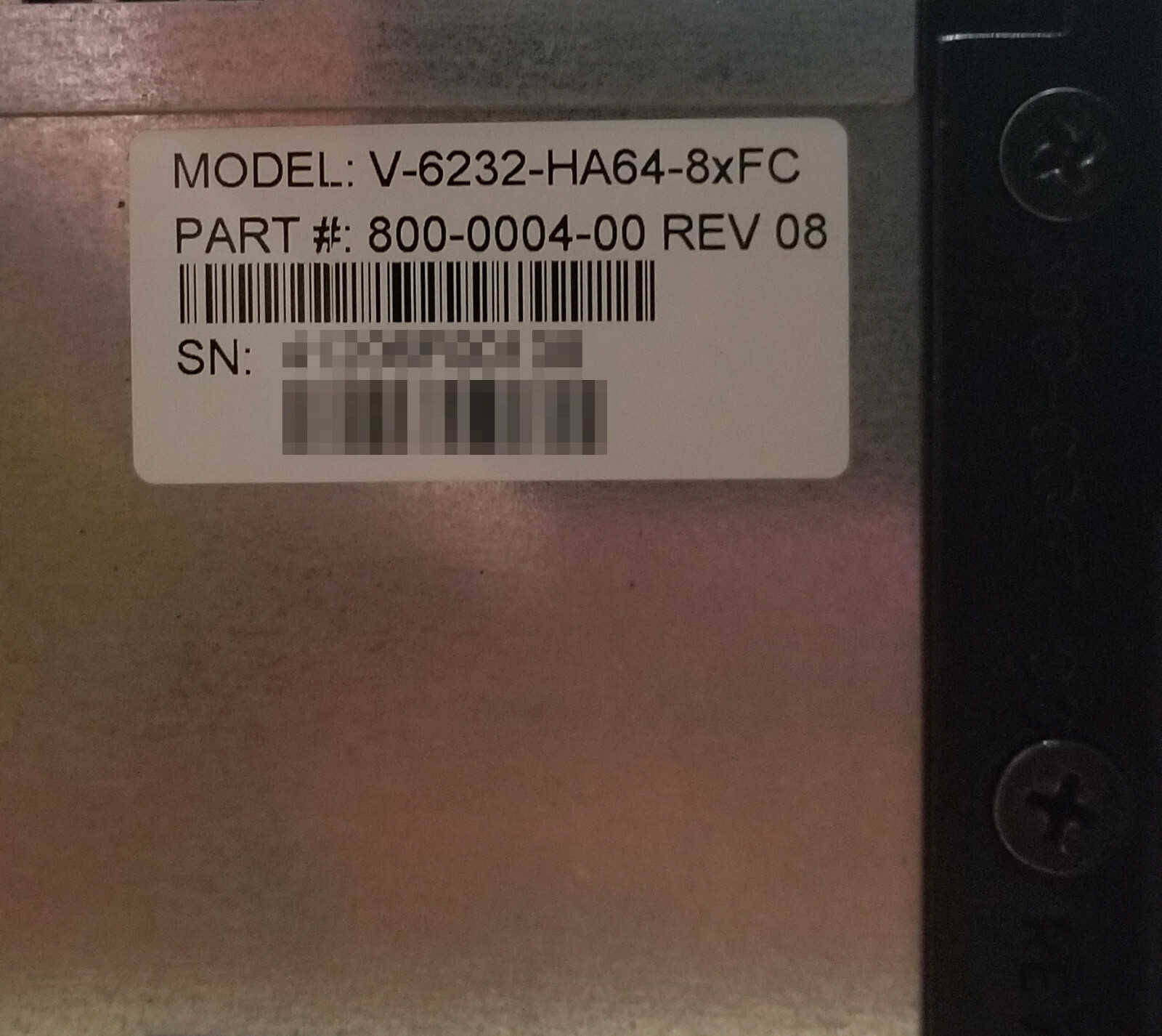 Violin Memory 6232 Flash Memory Array with 4x Fibre Channel HBAs, no VIMMs