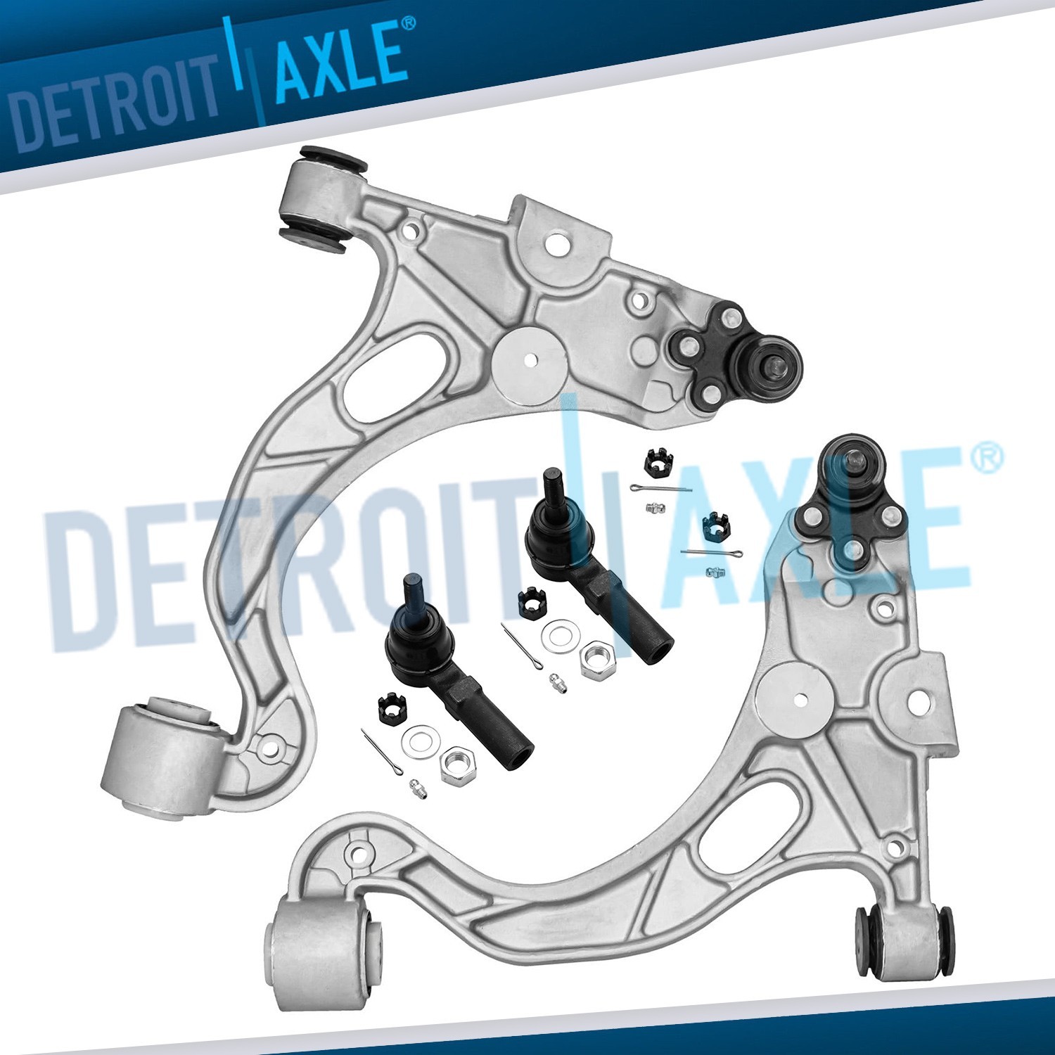 Front Lower Control Arms Outer Tie Rods Kit  for Pontiac Bonneville Olds Aurora