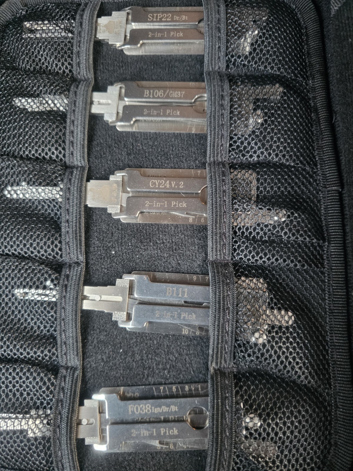 Key Decoder 2 In 1 Portable Lock Picking Tool Set 14 Pcs