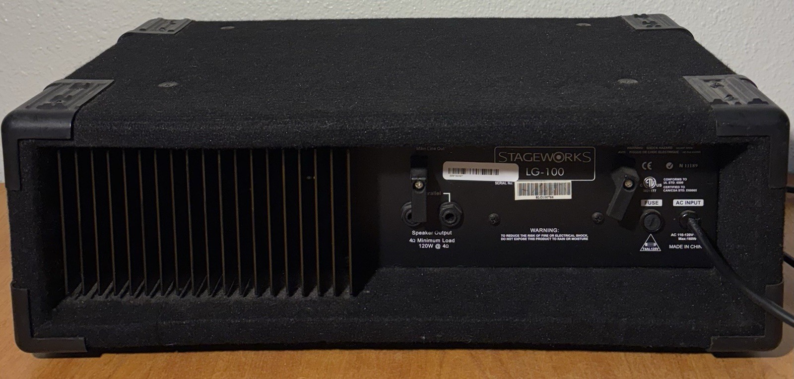 STAGEWORKS LG-100 Powered Mixer 100 Watts