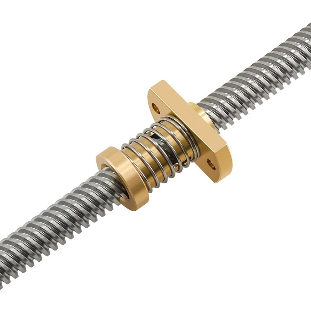 Brand New Anti-backlash Nut for t8 Brass 2/8mm 2mm Pitch 8mm Diameter