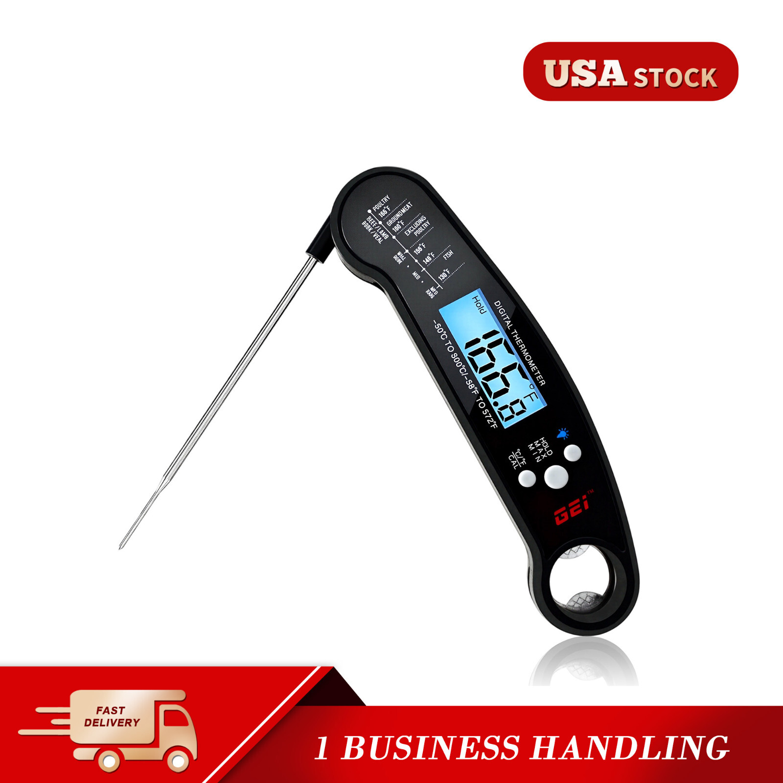 Instant Read Digital Meat Thermometer BBQ Grill For Kitchen Cooking (BMT-0001)