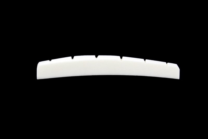 NEW - Slotted Bone Nut For Lefty Left-Handed Fender Guitars, Curved Bottom