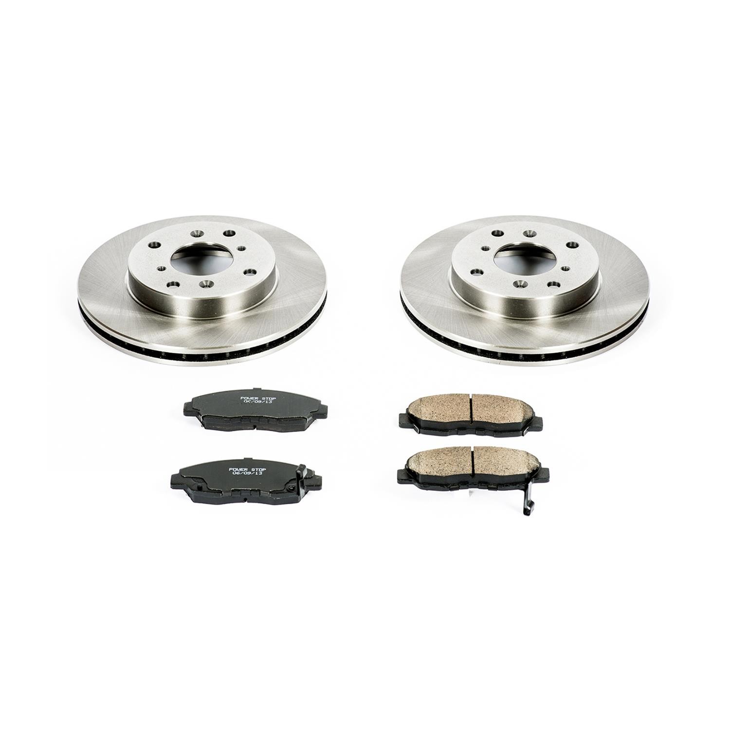 Power Stop KOE1239 Front 1-Click OE Replacement Brake Kit for Accord / CL