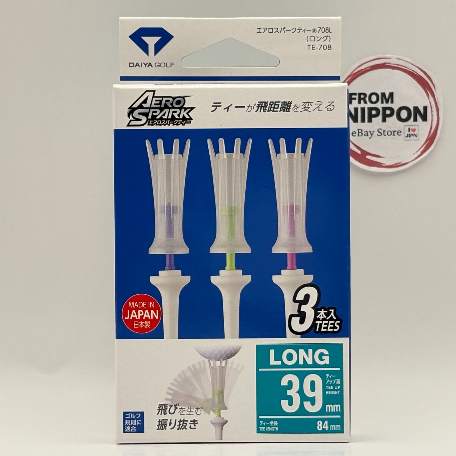 Daiya Golf Aero Spark Tee Golf Tees Practice Accessory