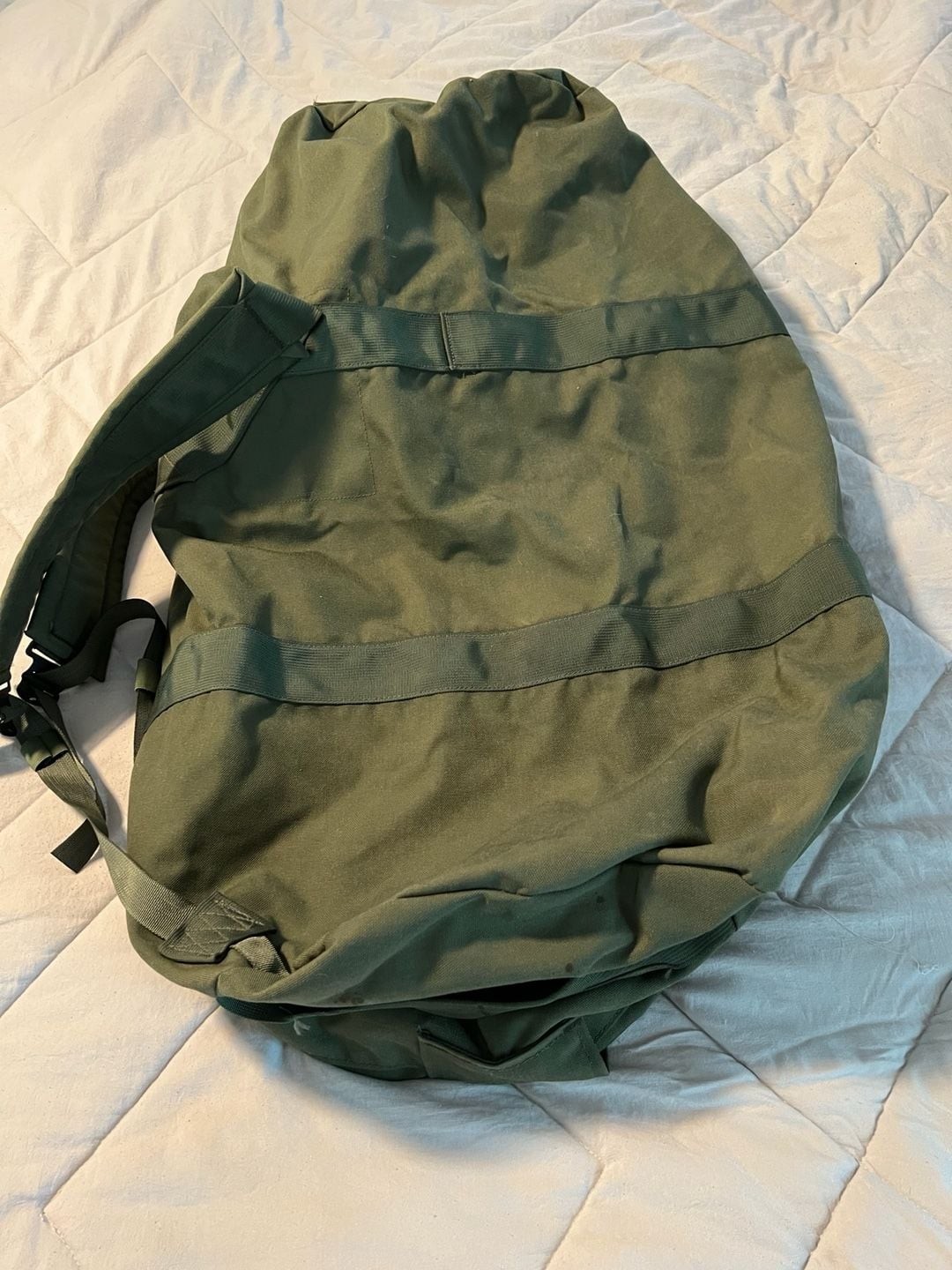 US Military Surplus Improved Duffel Bag Olive Drab Green Large Deployment Bag