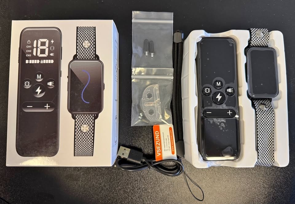 Dog Shock Collar, Dog Training Collar with Remote, IPX7 Waterproof with 3 Traini