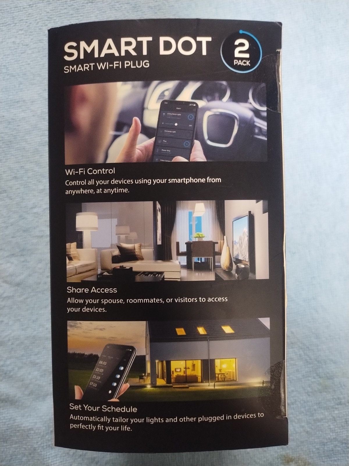 Geeni DOT Smart Wi-Fi Outlet Plug with Voice Control (2 Pack)