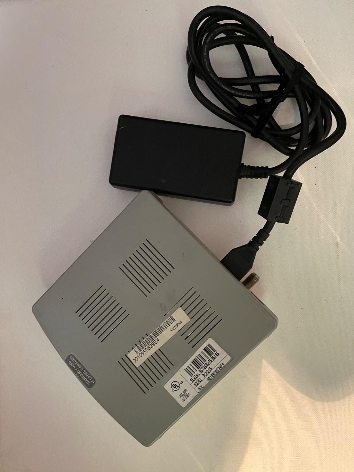RCA Digital Broadband Cable Modem & Power Supply Bundle Model No. DCM215