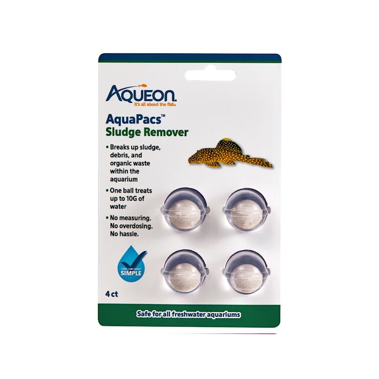 Aqueon AquaPacs Sludge Remover Cleaner Pack of 4 for Fish Tank Aquarium New