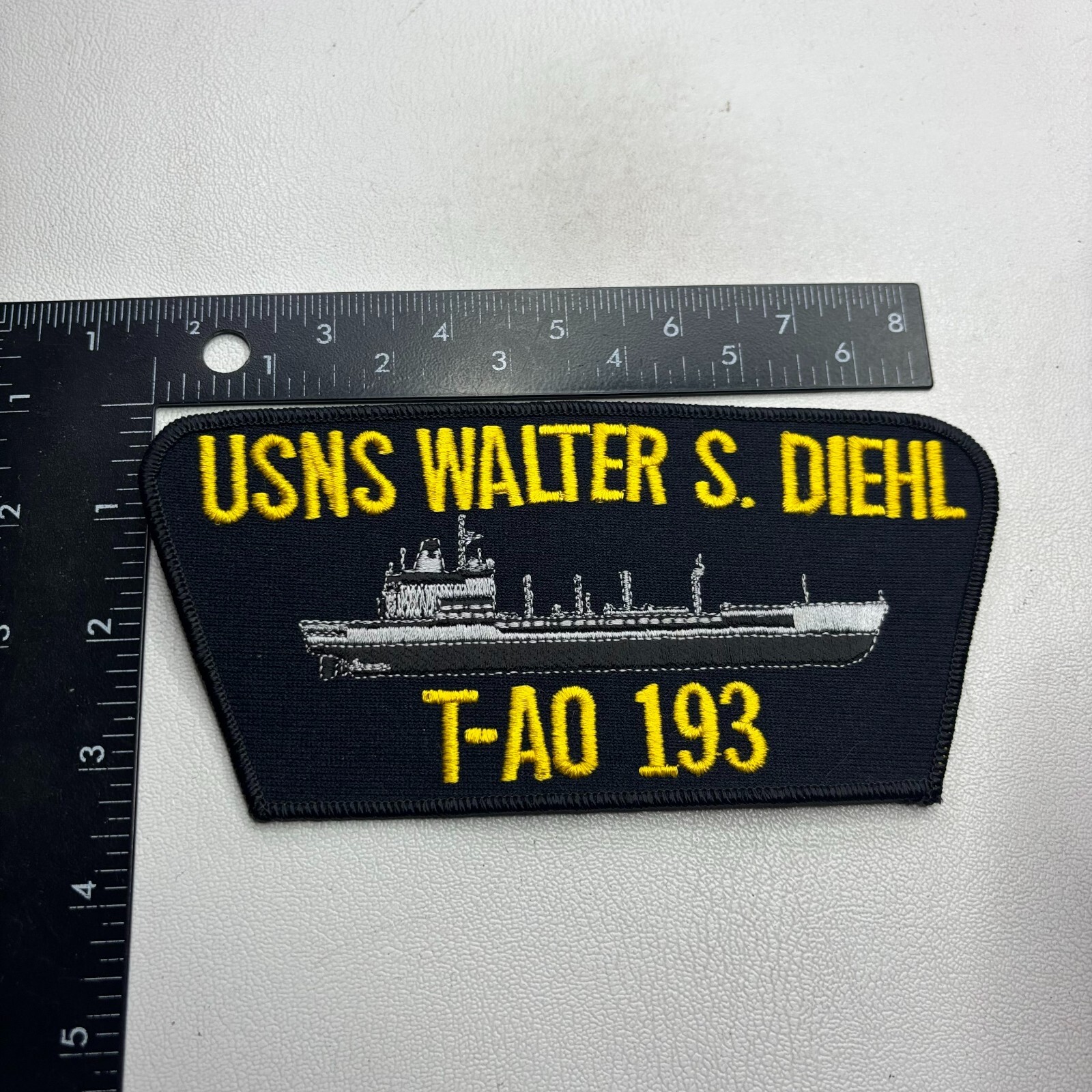 US Navy USNS WALTER S. DIEHL T-AO 193 Hat Patch Military 55T1
