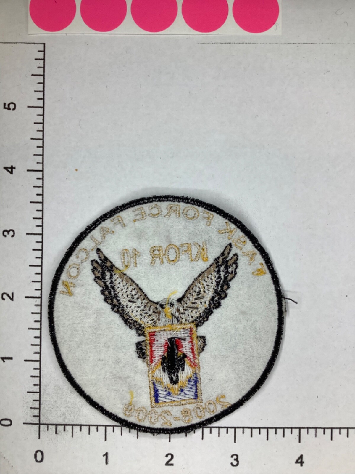 US ARMY TASK FORCE FALCON KFOR 10 2008-2009 PATCH