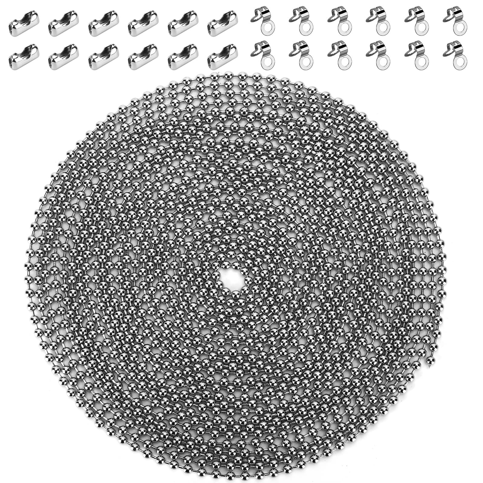 200 Inch Ceiling Fan Pull Chain, (Upgrade Rust Proof) 3.2mm Beaded Pull Chain...