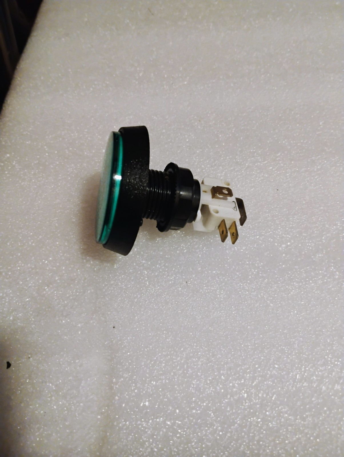 Round Green Start Arcade Light Up Button.