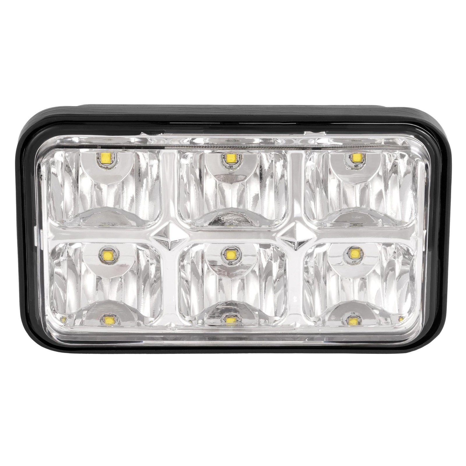 ALMULOO Golf Cart Headlight Clear LED Lens Compatible with 1996-Up EZGO Black