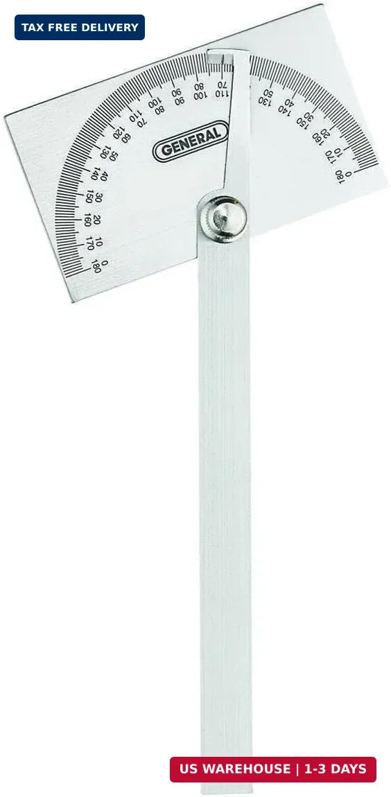 Angle Protractor #17 Stainless Steel Square Head - Measuring Tool